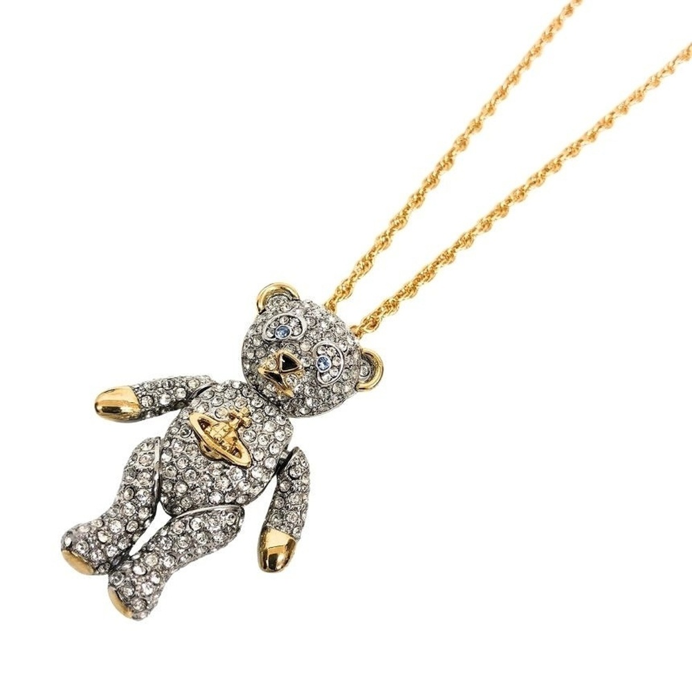 Vivienne Westwood Bear Pendant Long Necklace (aq13453)